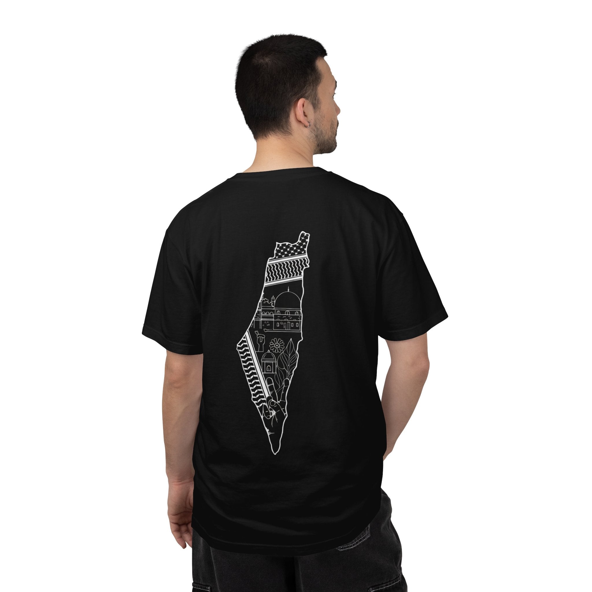 Palestine Arabic Calligraphy Graphic Tee | Comfort Colors Garment-Dyed Unisex T-Shirt